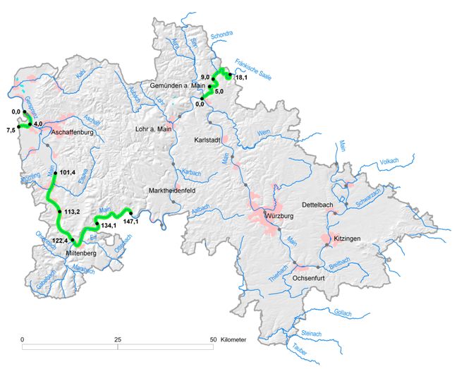 Gewässerentwicklungskonzepte im Zuständigkeitsbereich des Wasserwirtschaftsamtes Aschaffenburg