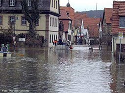 Foto der Überschwemmung