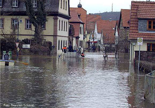 Foto der Überschwemmung