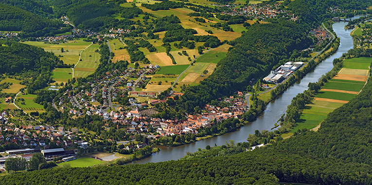 Luftbild der Gemeinde Hafenlohr