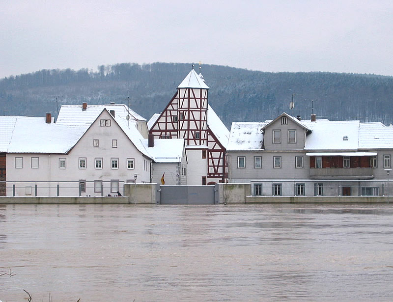 Foto des geschlossenen Schutzsystems an der Bastion Foto des geschlossenen Schutzsystems an der Bastion