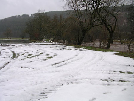 Foto mit Schnee