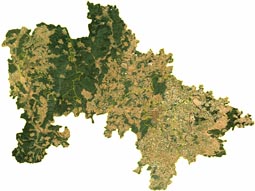 Satellitenbild des Amtsbezirkes
