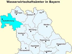 Karte der Bayerischen Wasserwirtschaftsämter
